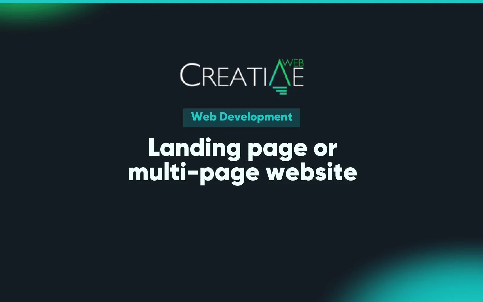 Landing page or multi-page website