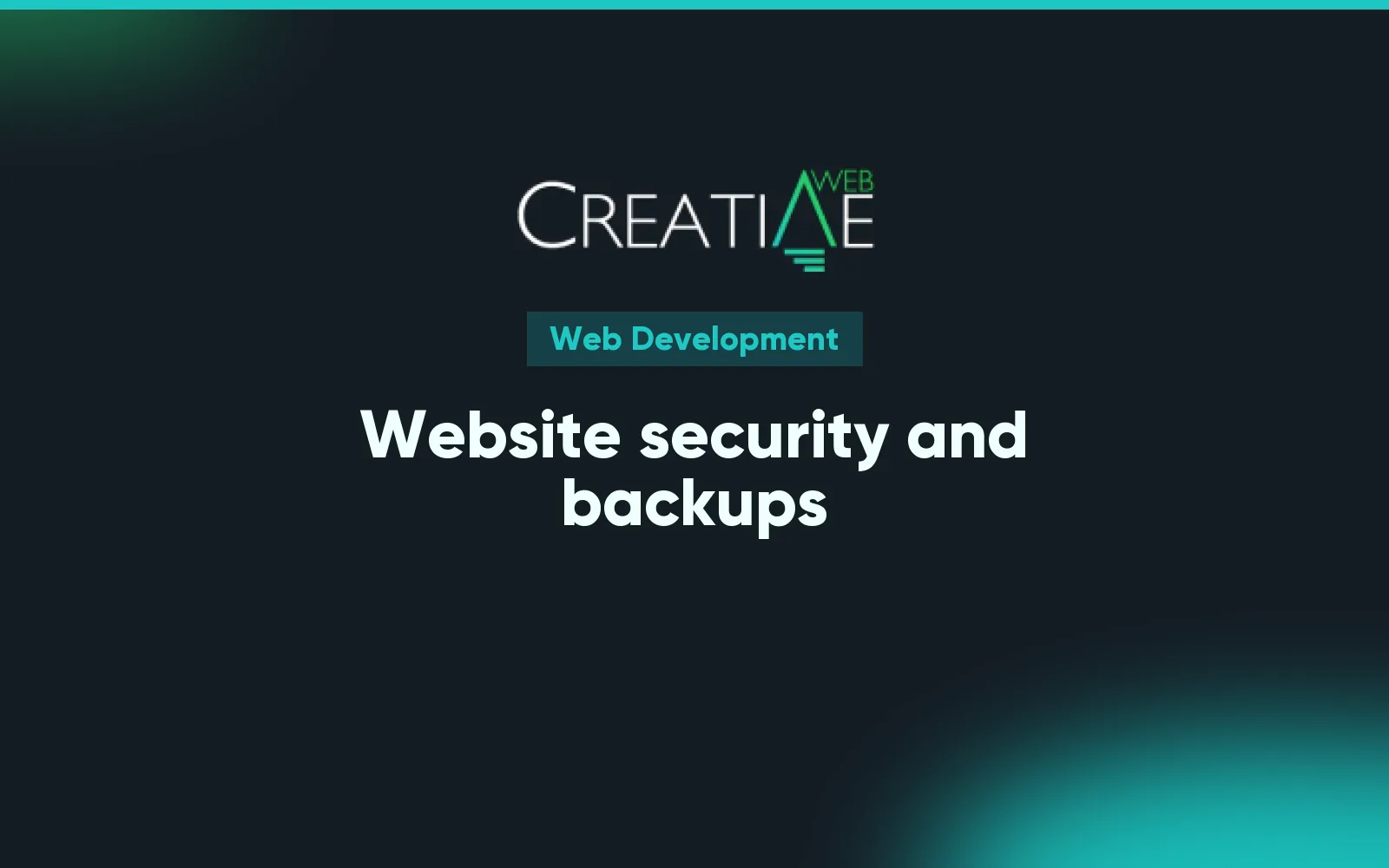 Website security and backups