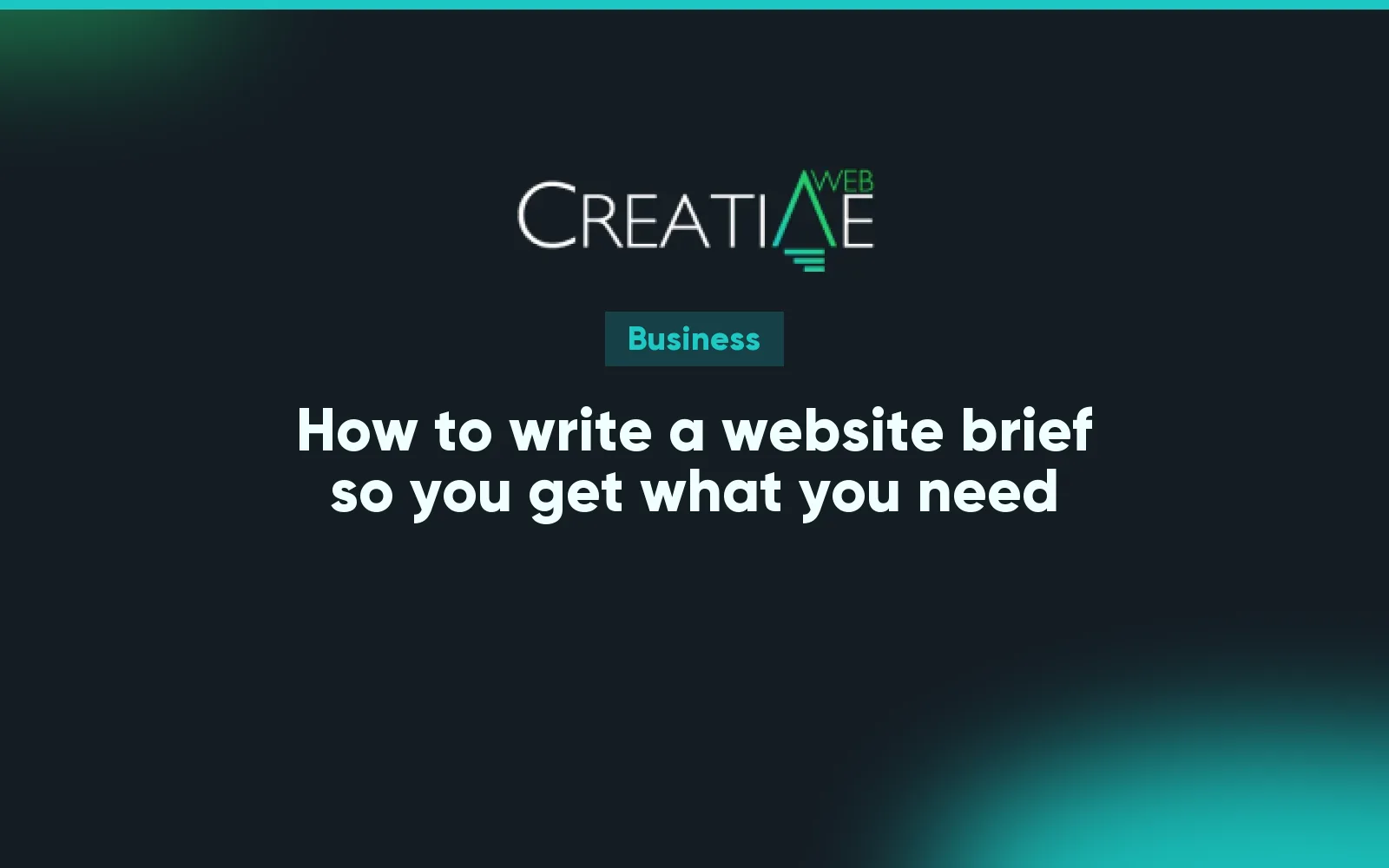How to write a website brief so you get what you need