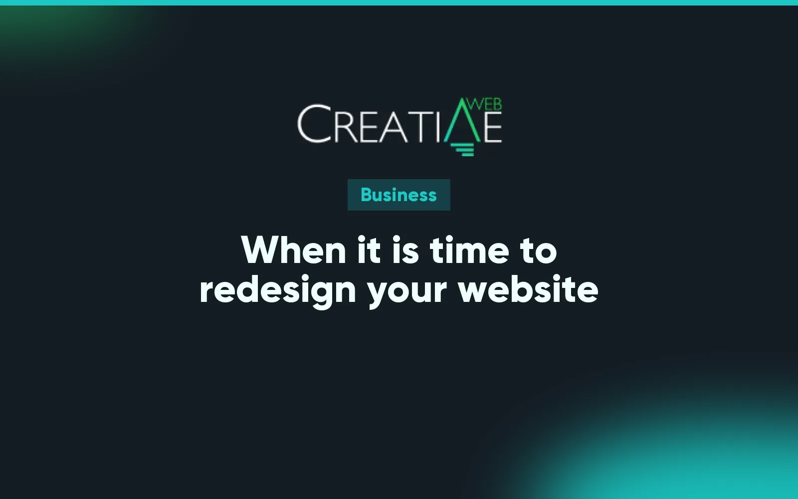 When it is time to redesign your website